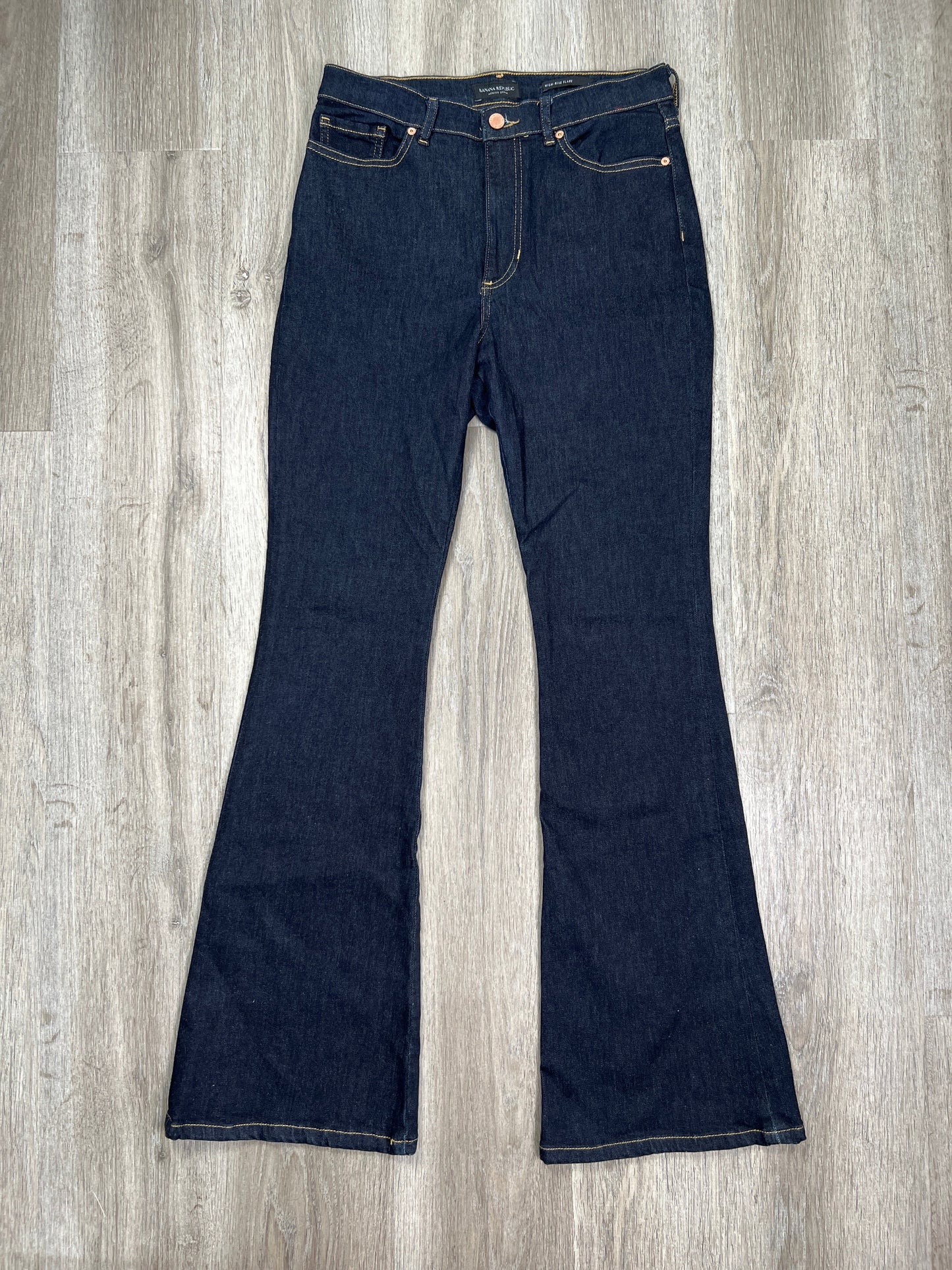 Blue Denim Jeans Flared Banana Republic, Size 6