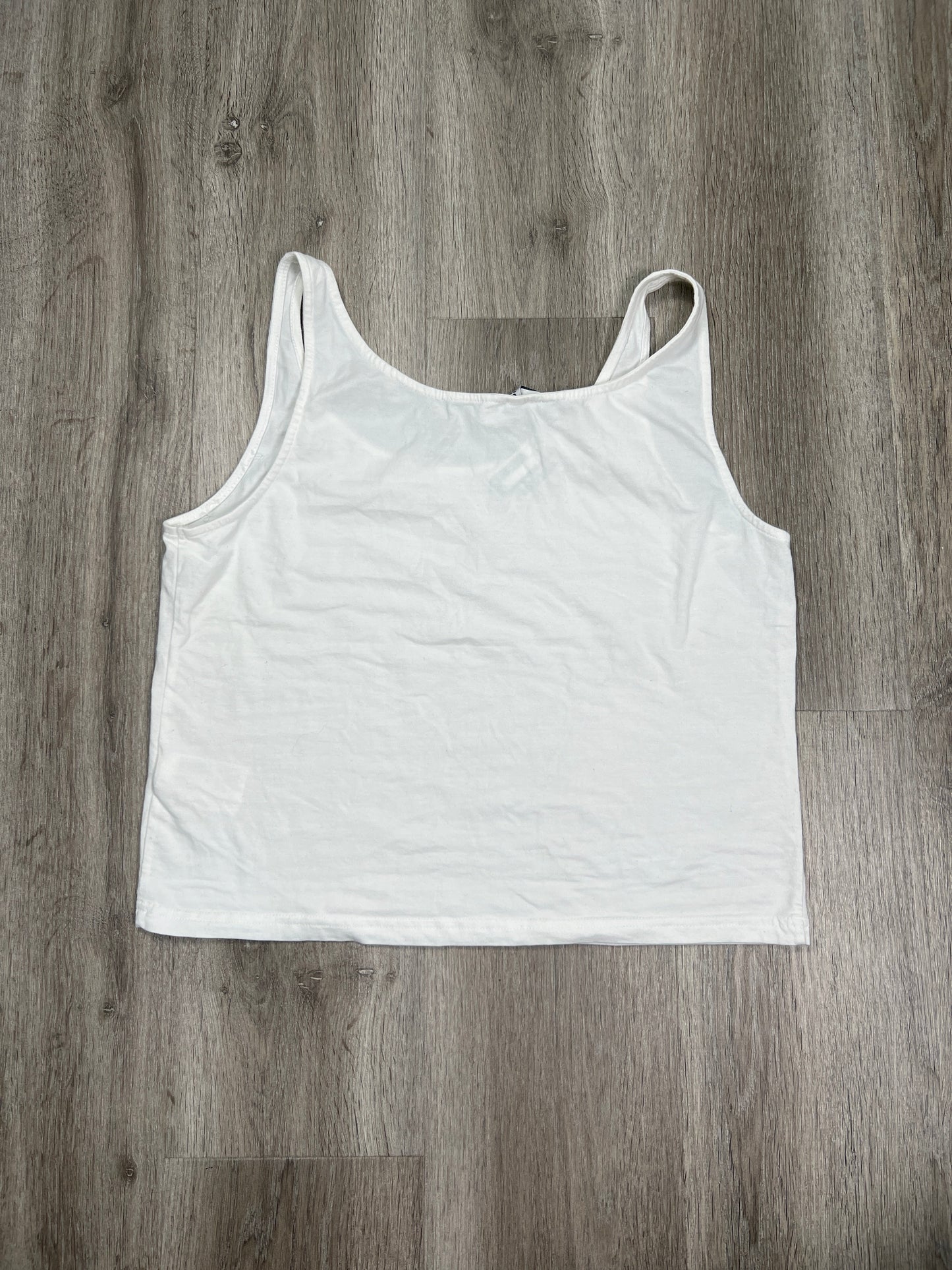 White Tank Top Divided, Size Xl