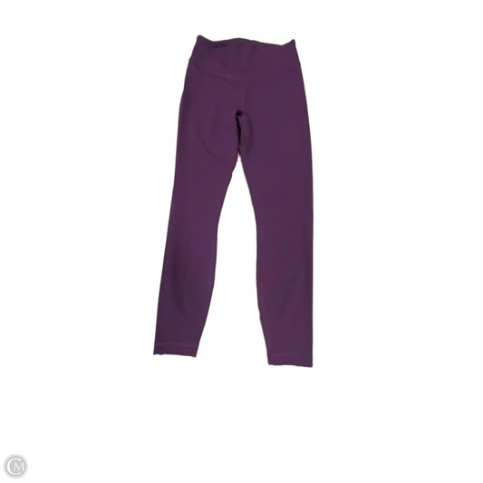 Athletic Leggings By Lululemon In Maroon, Size: S
