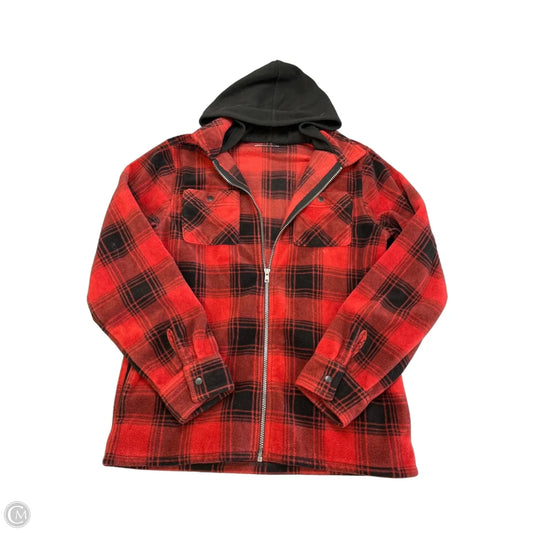 Jacket Fleece By Sonoma In Black & Red, Size: Xl