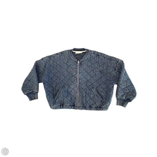 Jacket Puffer & Quilted By Bb Dakota In Blue, Size: L