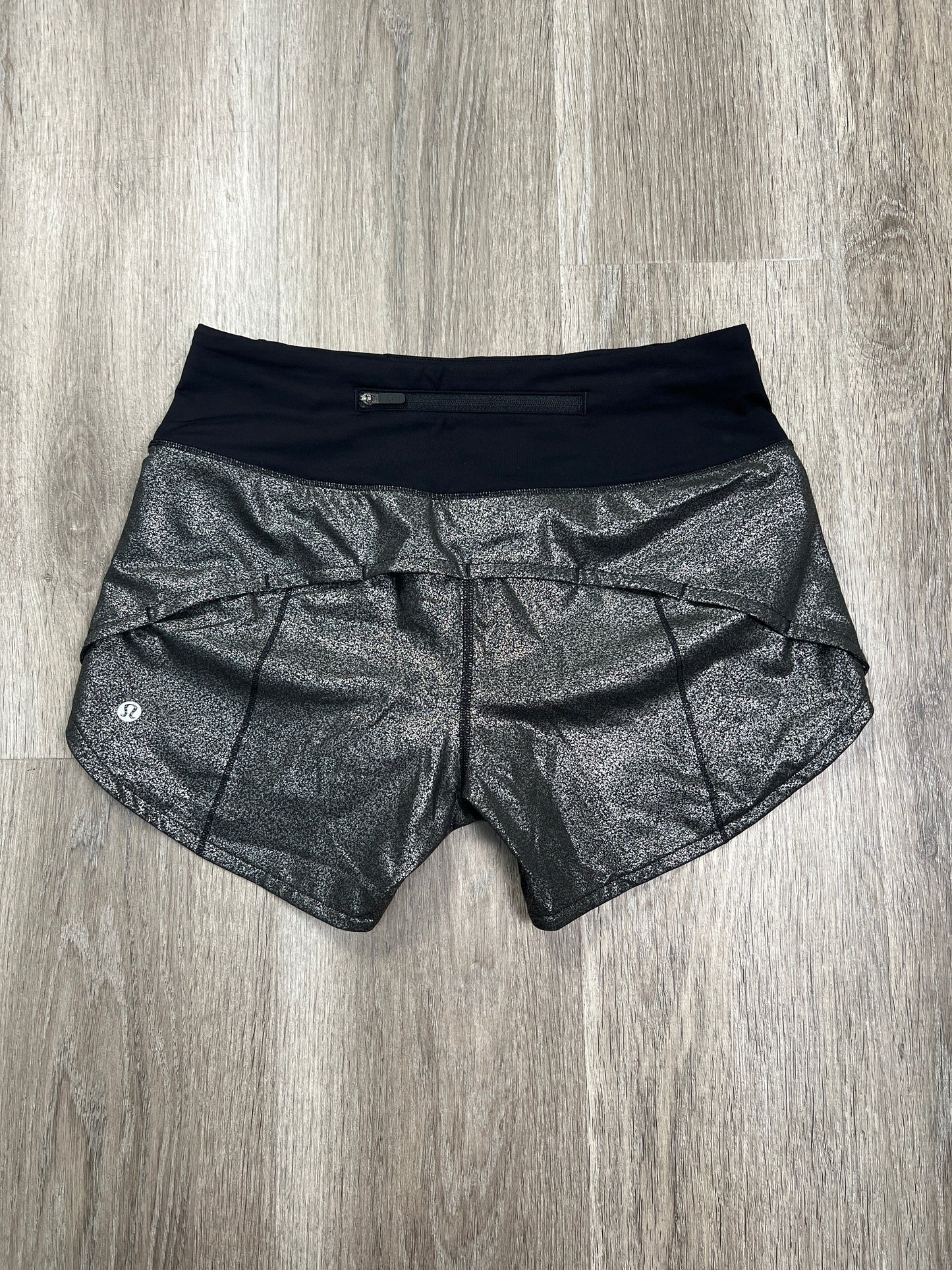 Silver Athletic Shorts Lululemon, Size S