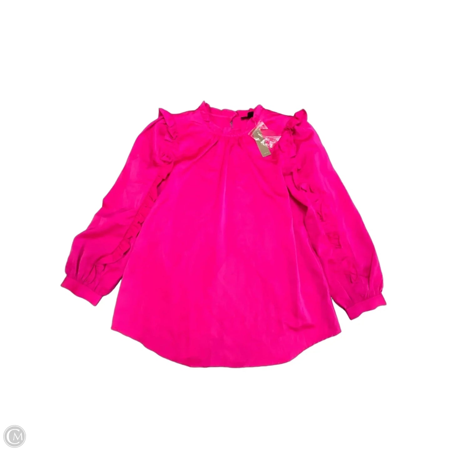 Blouse Long Sleeve By J. Crew In Pink, Size: S