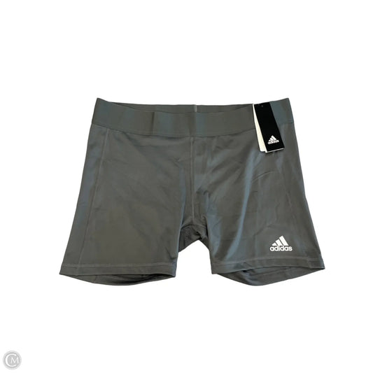 Athletic Shorts By Adidas In Grey, Size: Xl