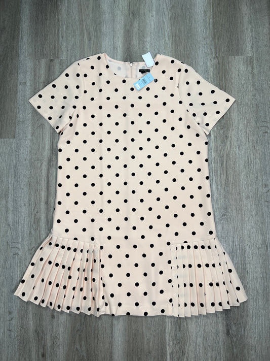 Polkadot Pattern Dress Casual Short Ann Taylor, Size Petite L