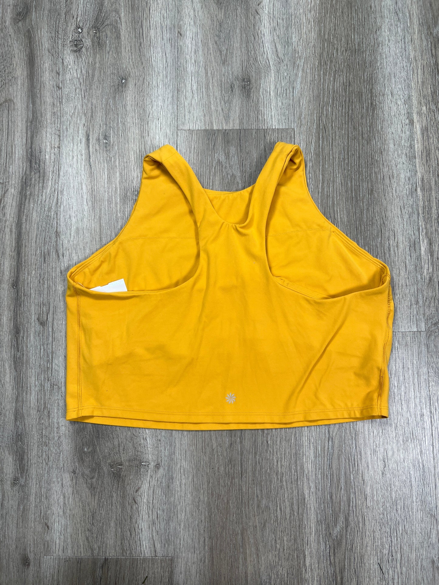 Athletic Bra By Athleta In Yellow, Size: 1x