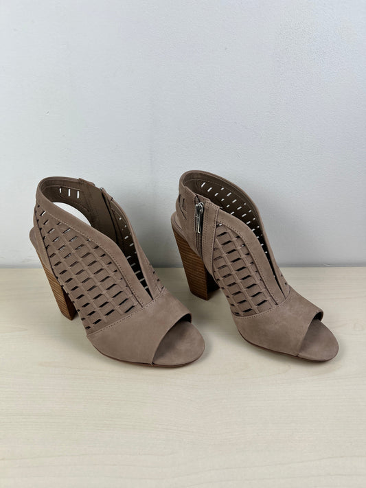 Sandals Heels Block By Vince Camuto In Tan, Size: 8.5