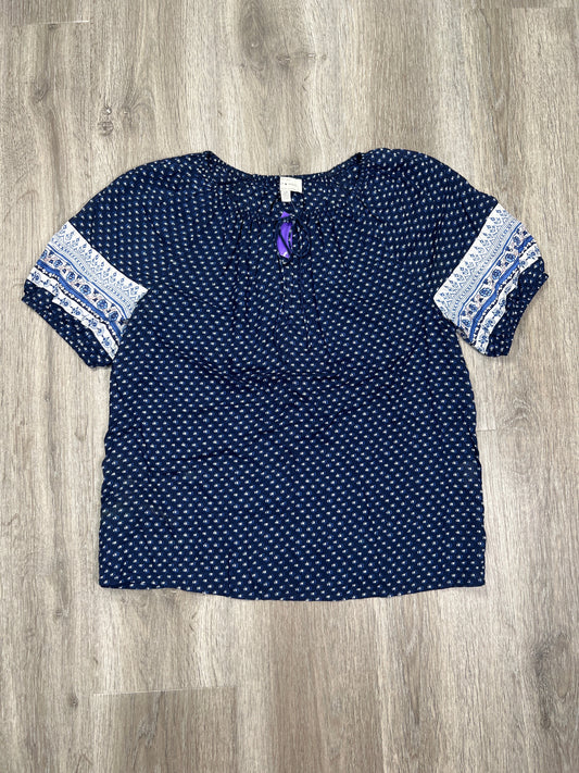 Blue Top Short Sleeve Lucky Brand , Size S