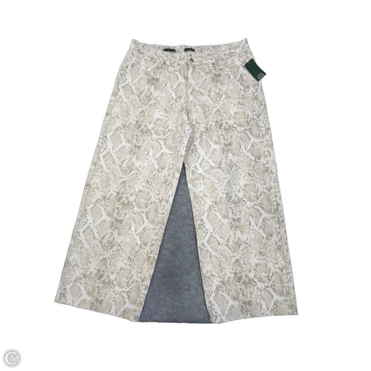 Jeans Wide Leg By Wild Fable In Snakeskin Print, Size: 14