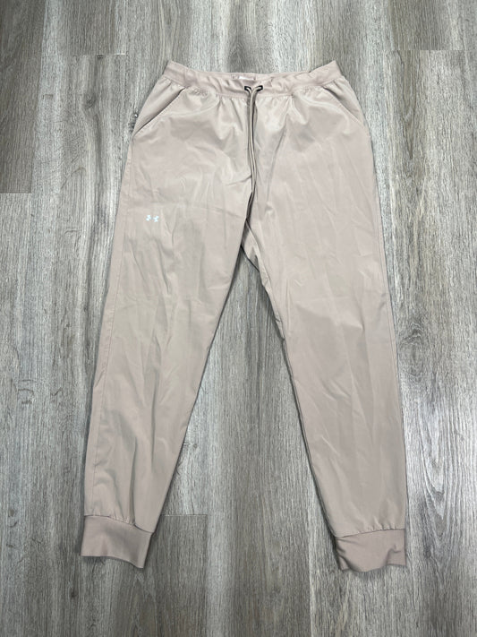 Athletic Pants By Under Armour In Beige, Size: M