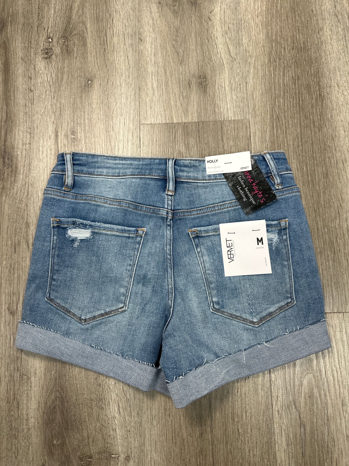 Shorts By Vervet In Blue Denim, Size: M