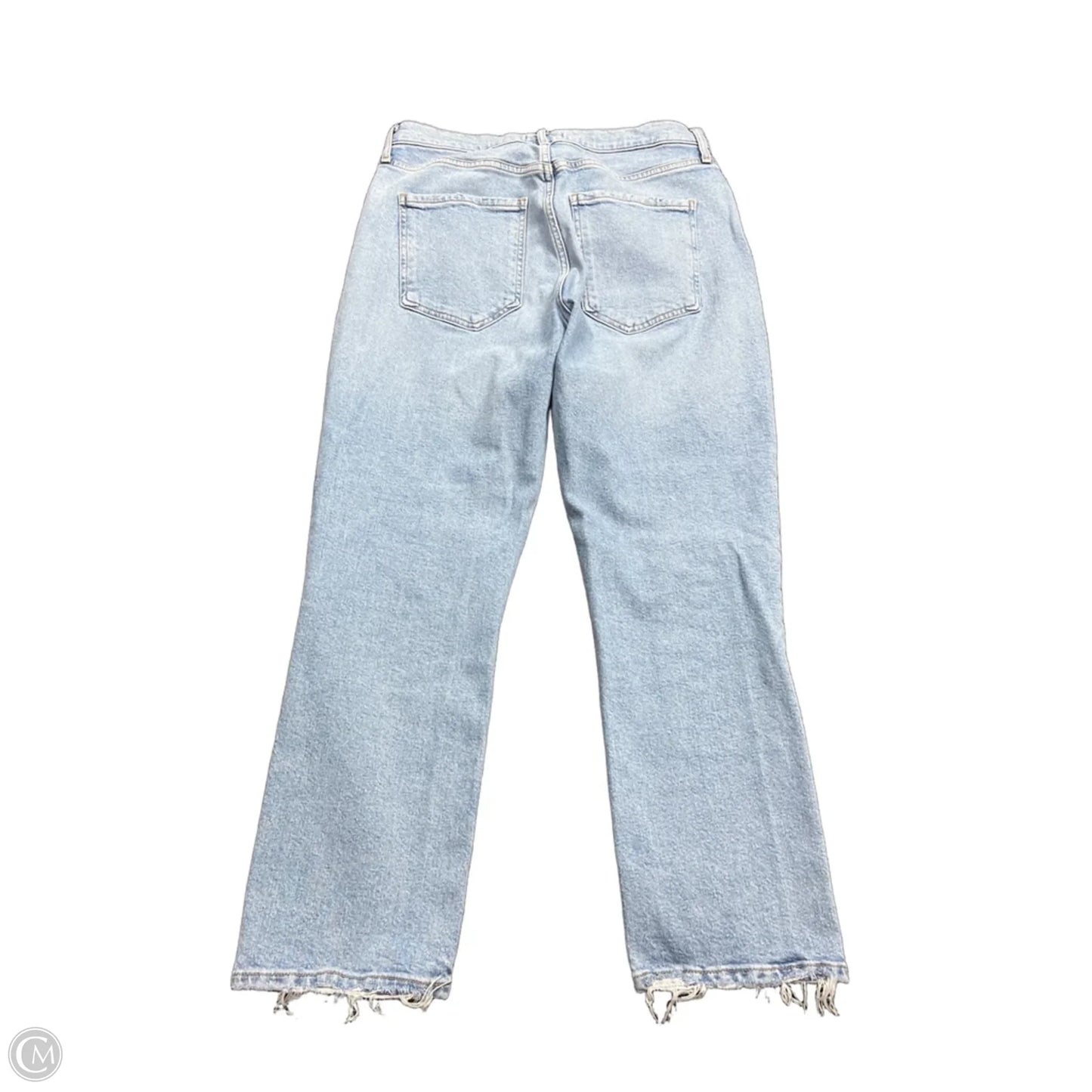Jeans Straight By Agolde In Blue Denim, Size: 8