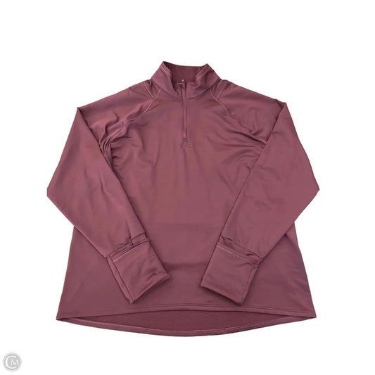 Athletic Jacket By Athleta In Maroon, Size: Xl