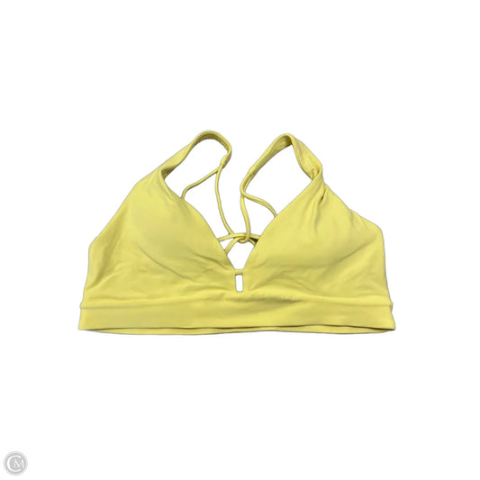 Athletic Bra By Athleta In Yellow, Size: Xl