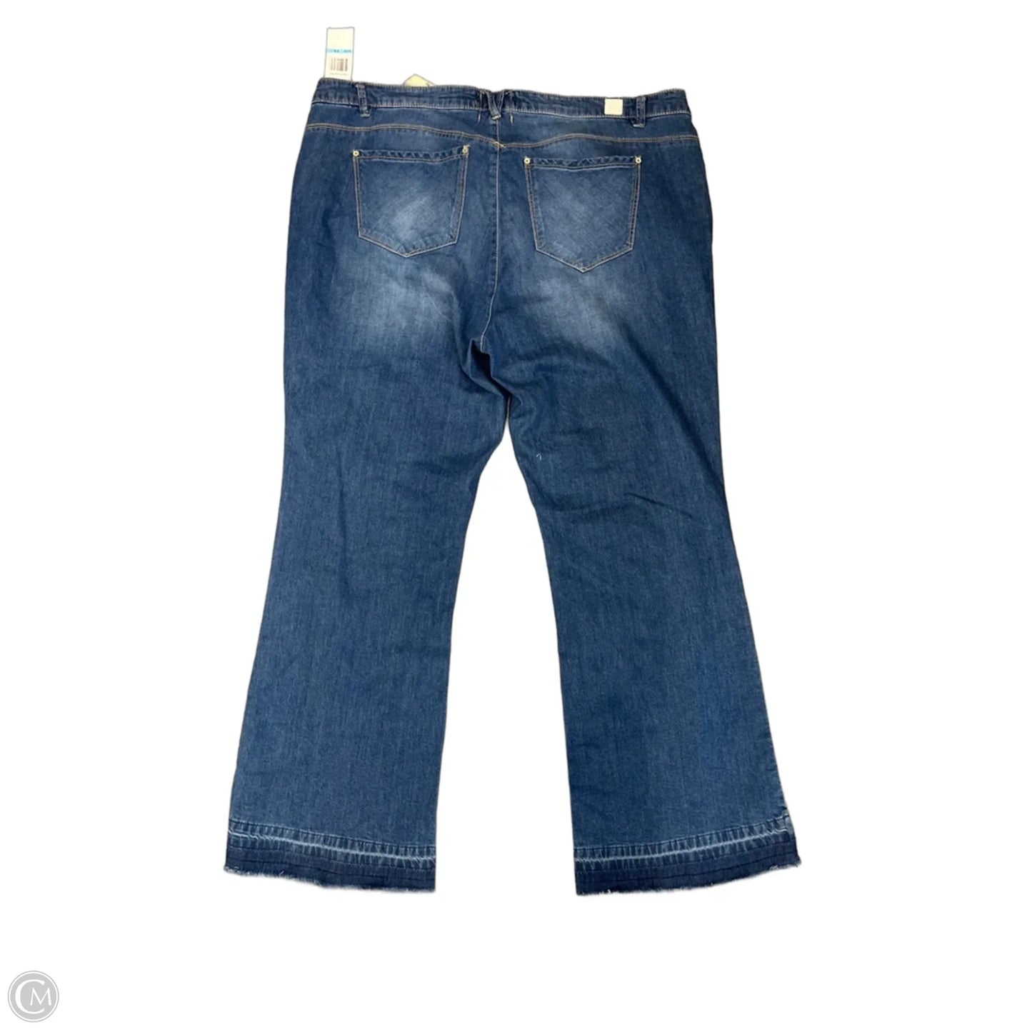 Jeans Flared By Democracy In Blue Denim, Size: 20