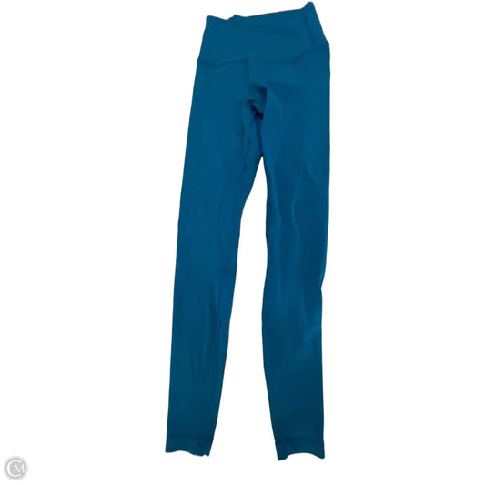 Athletic Leggings By Lululemon In Teal, Size: Xs