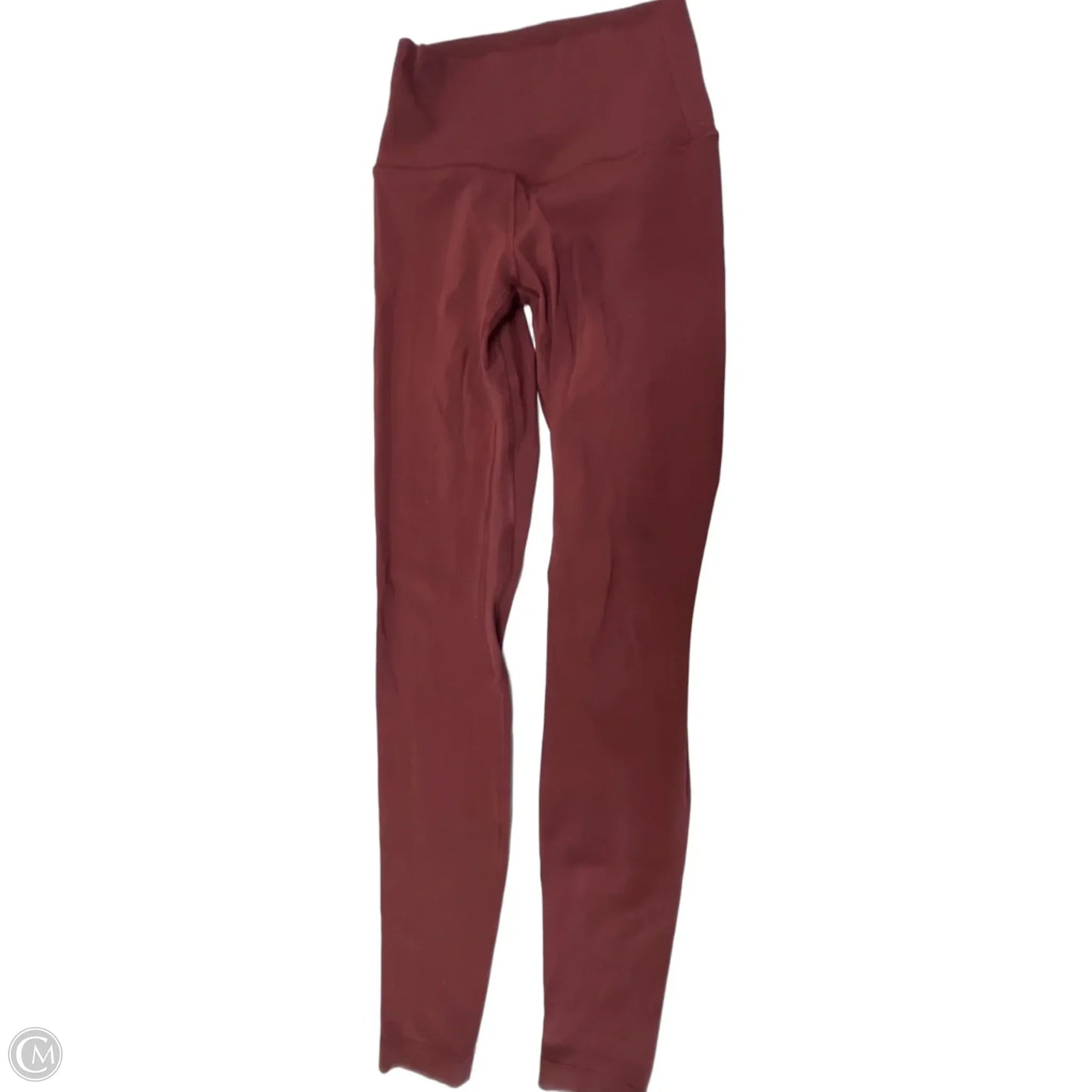 Athletic Leggings By Lululemon In Maroon, Size: Xs