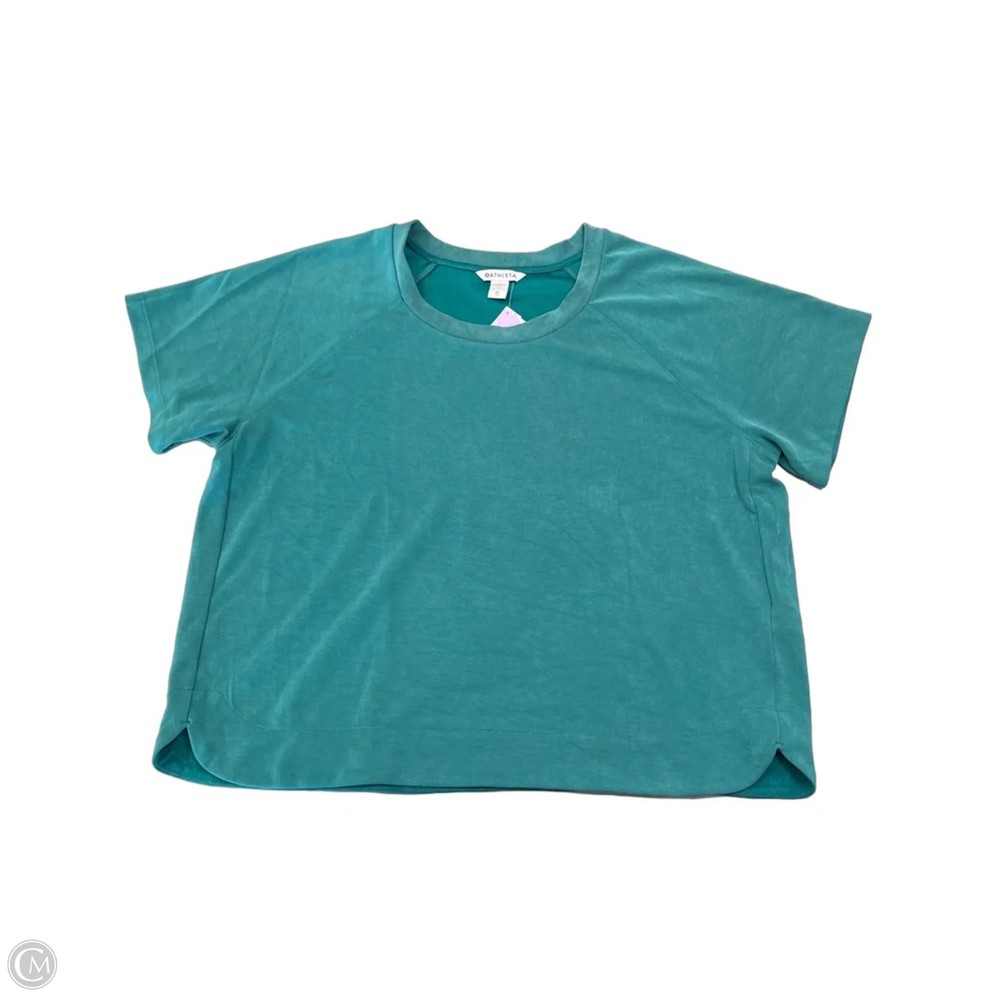 Top Short Sleeve By Athleta In Green, Size: Xl