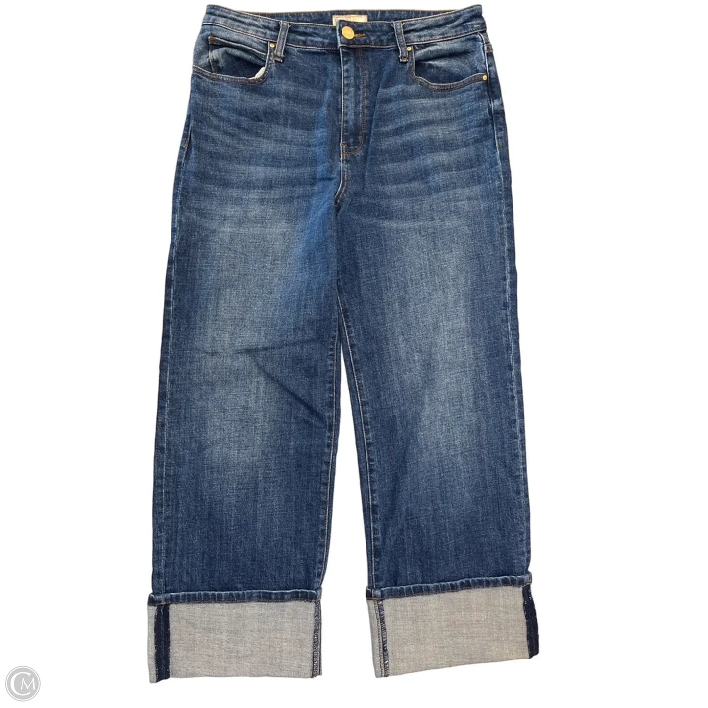 Jeans Wide Leg By Kut In Blue Denim, Size: 10
