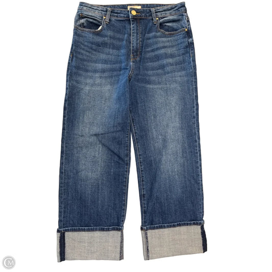 Jeans Wide Leg By Kut In Blue Denim, Size: 10