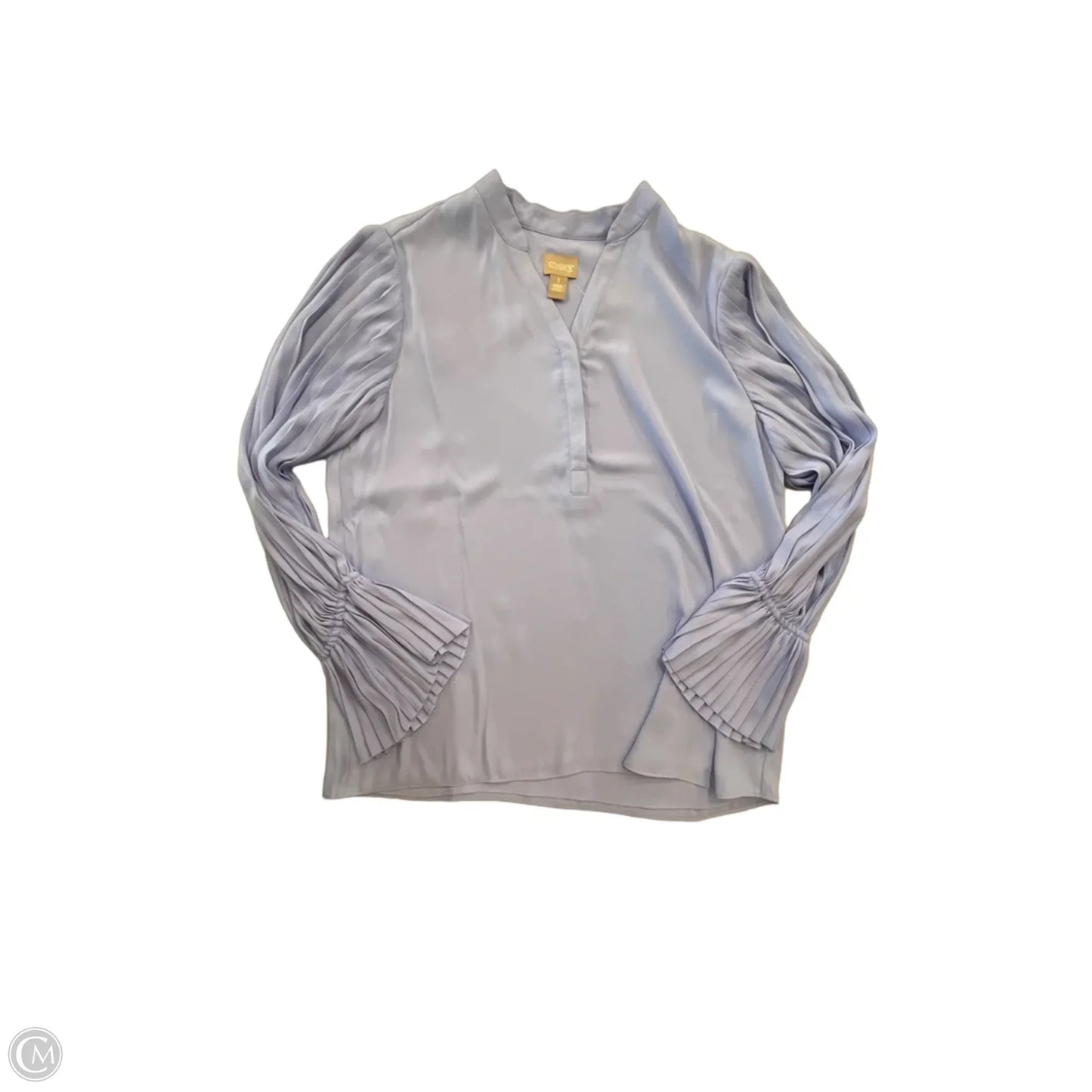Blouse Long Sleeve By Chicos In Purple, Size: M