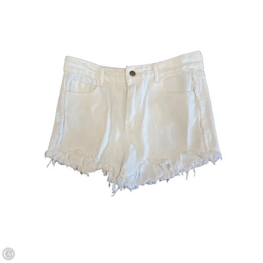 Shorts By Shein In White Denim, Size: L