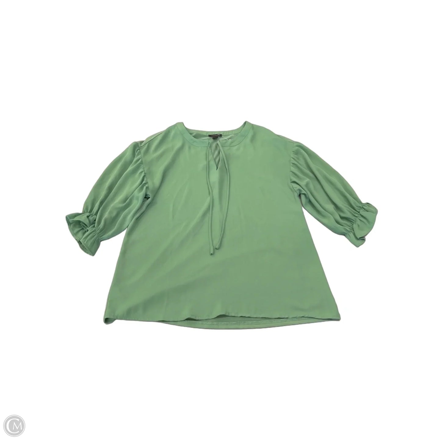 Top 3/4 Sleeve By Ann Taylor In Green, Size: Xs