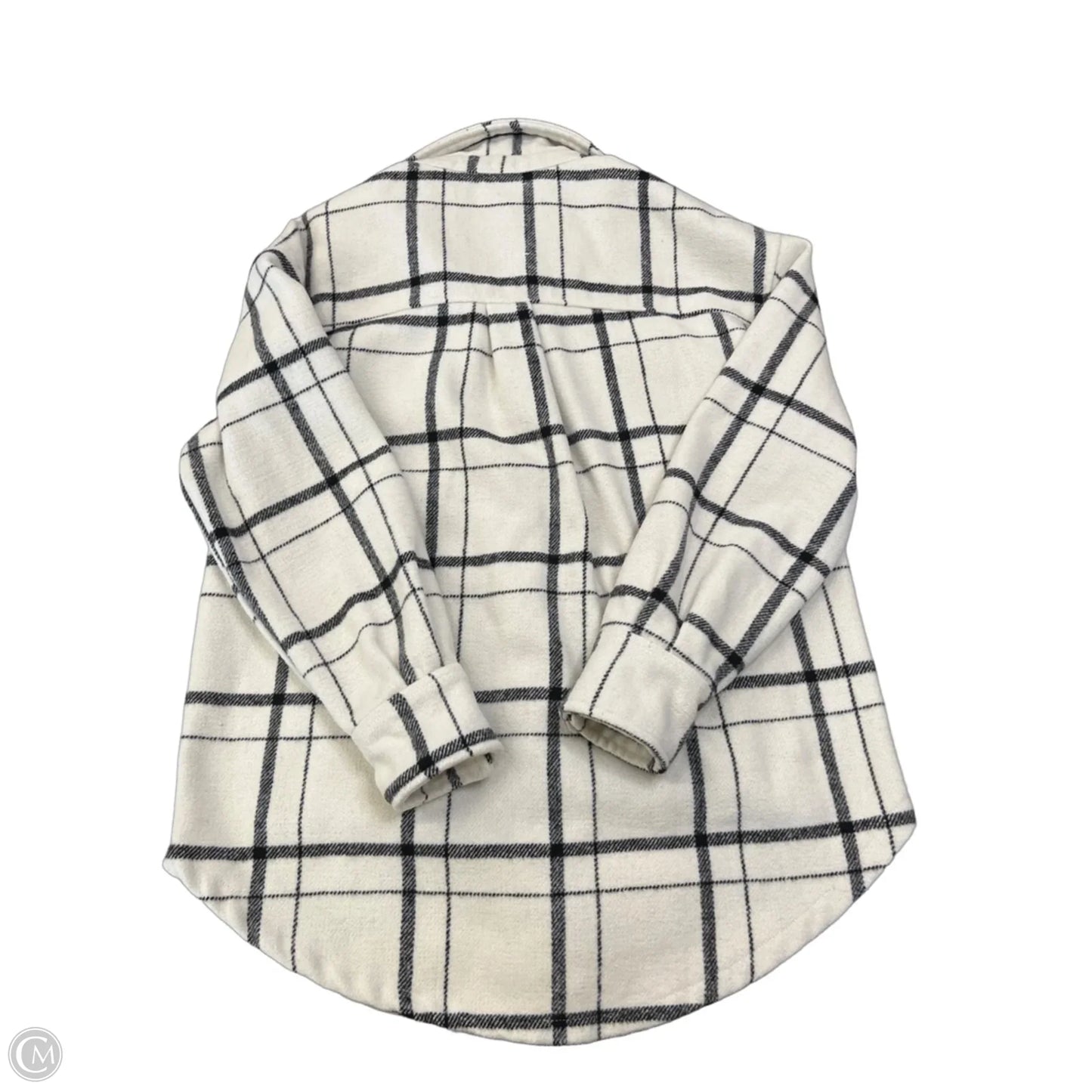 Jacket Shirt By Clothes Mentor In Checkered Pattern, Size: S