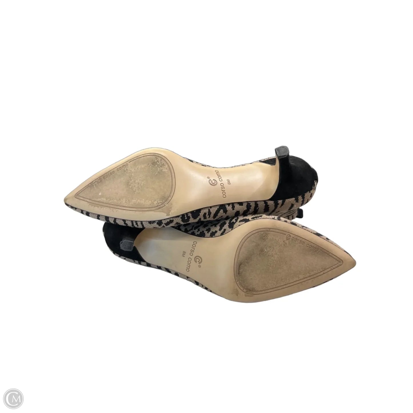 Shoes Heels Kitten By Corso Como In Animal Print, Size: 8