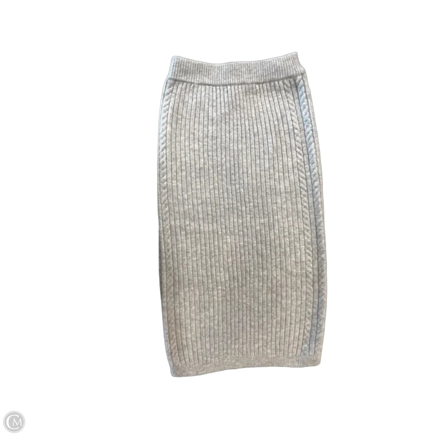 Skirt Midi By Express In Grey, Size: S