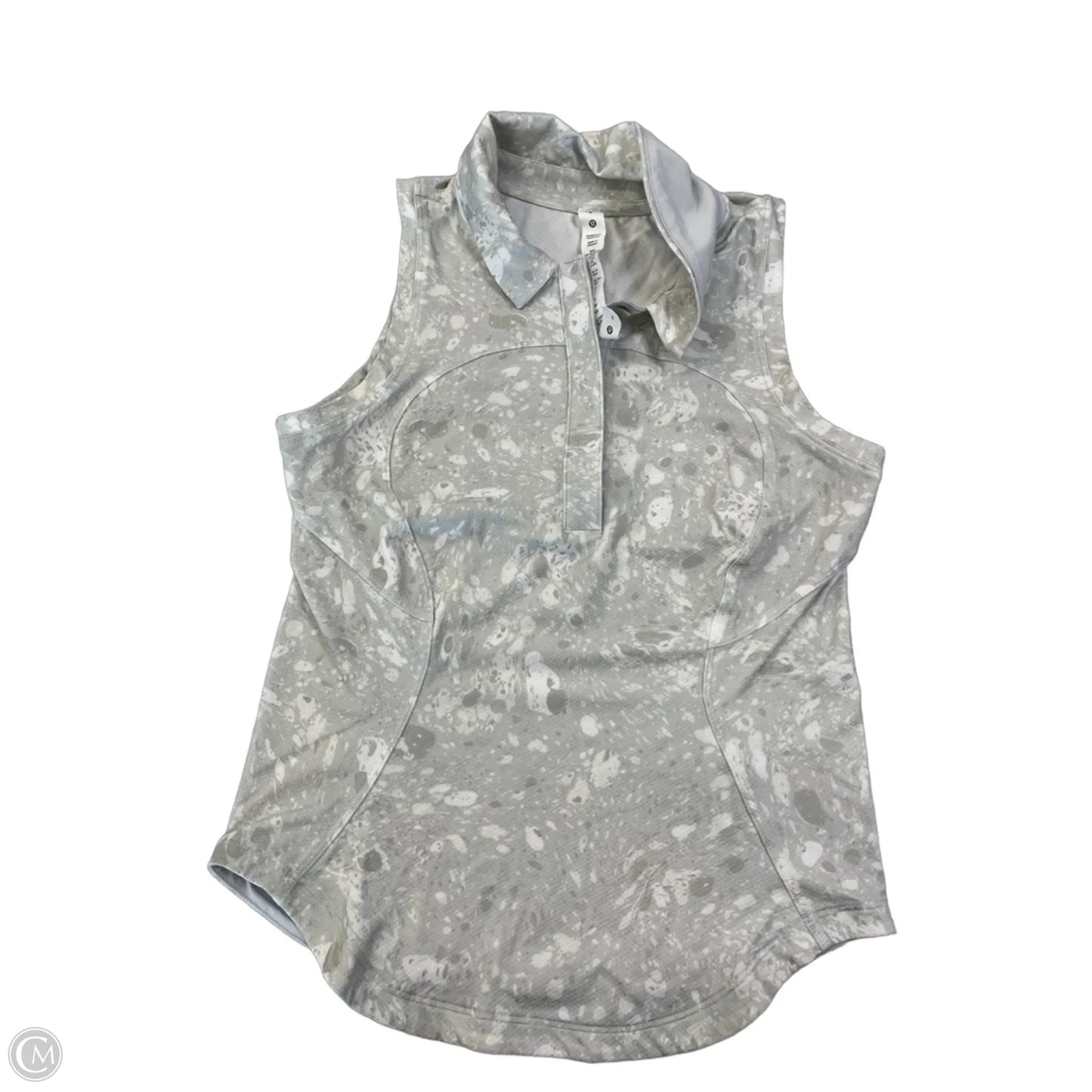 Athletic Tank Top By Lululemon In Grey, Size: Xs