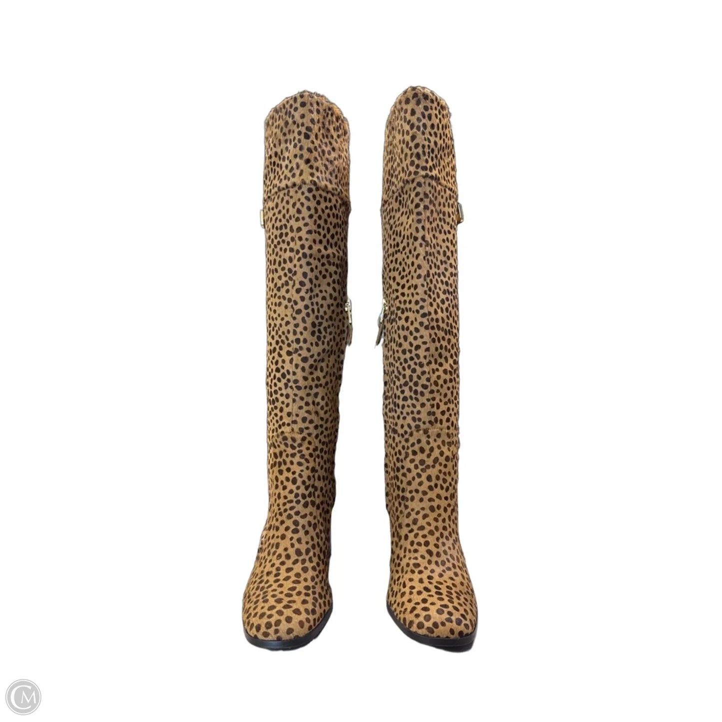 Boots Designer By Diane Von Furstenberg In Animal Print, Size: 7.5