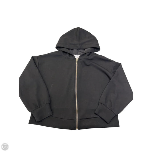Sweatshirt Hoodie By Industry In Black & Gold, Size: L