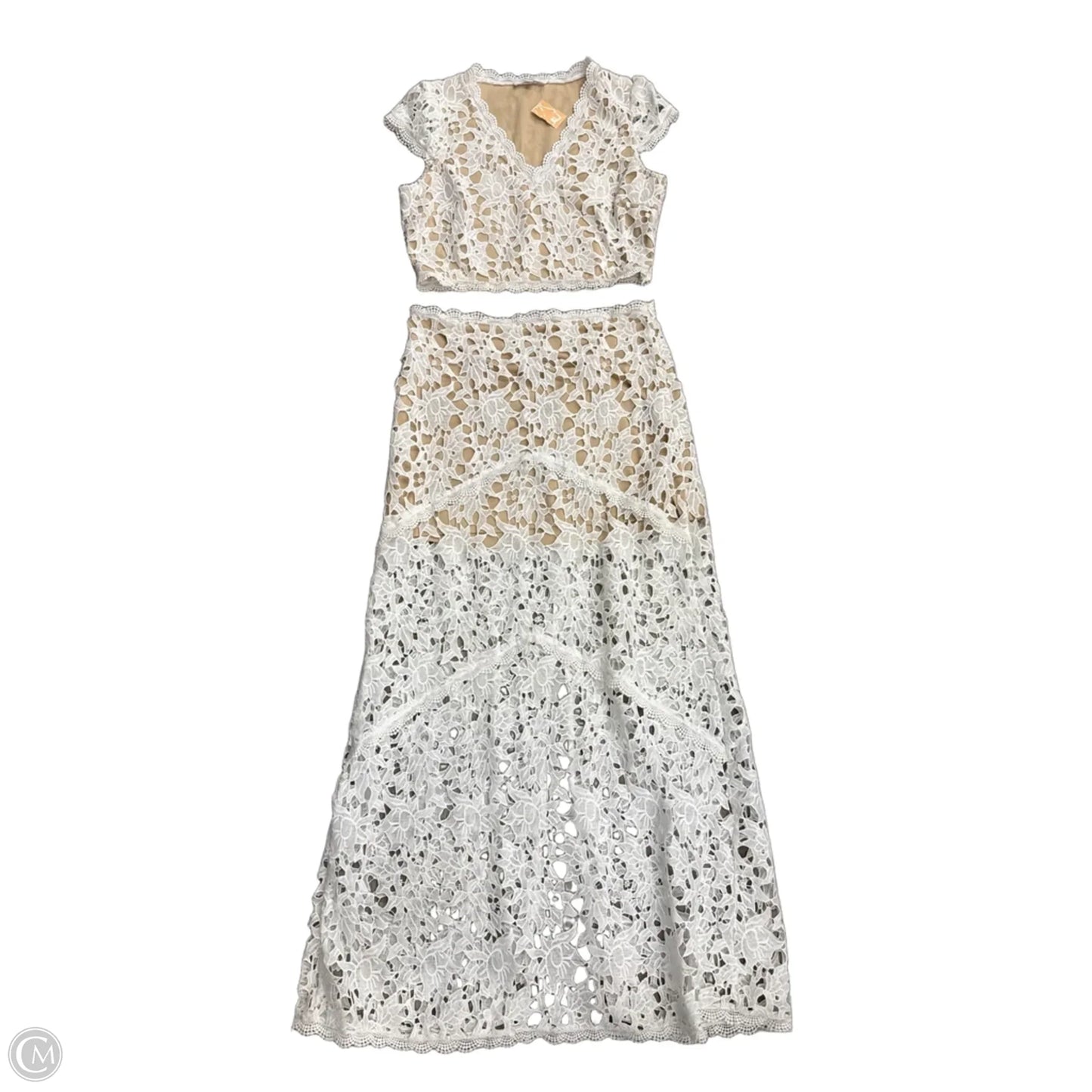 Skirt Set 2pc By Lulus In White, Size: Xl