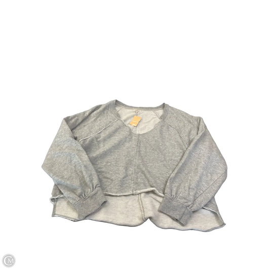 Top Long Sleeve By Pilcro In Grey, Size: M