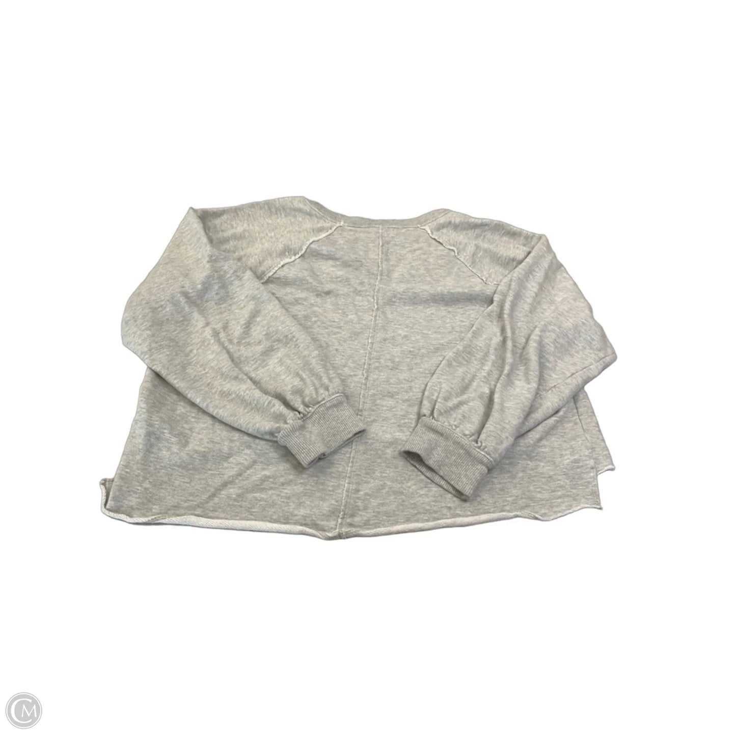 Top Long Sleeve By Pilcro In Grey, Size: M