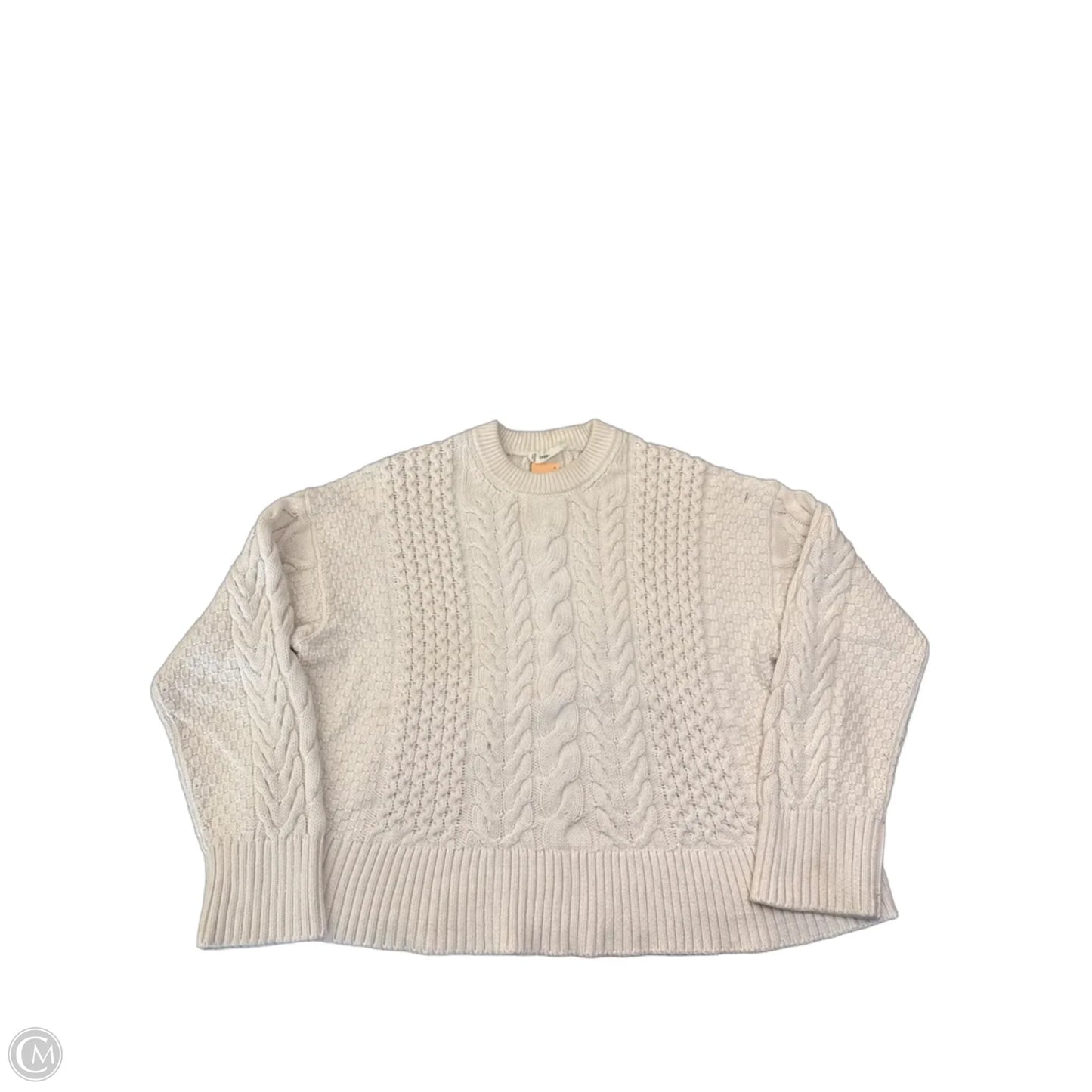 Sweater By Everlane In Ivory, Size: L