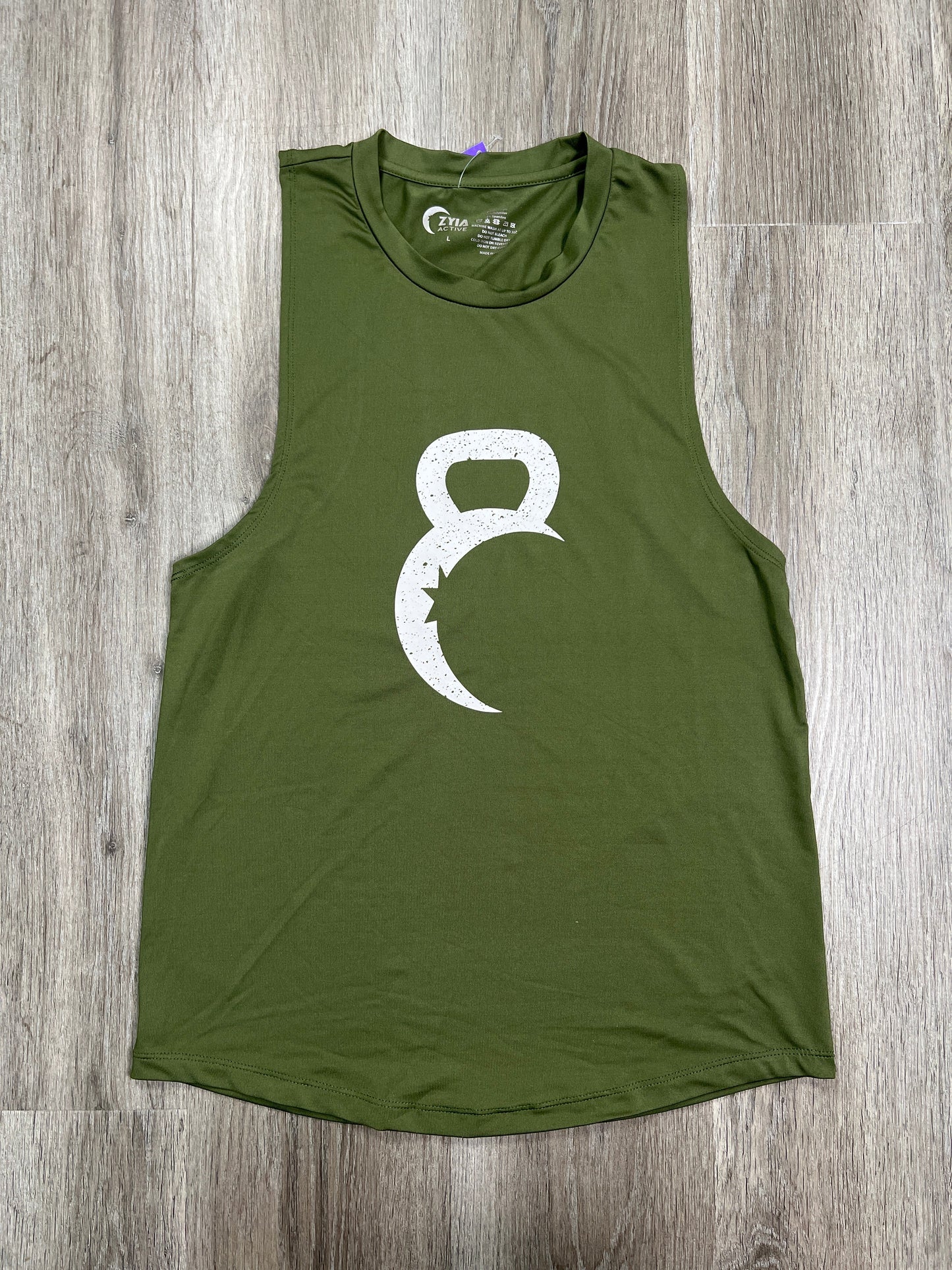 Green Athletic Tank Top Zyia, Size L