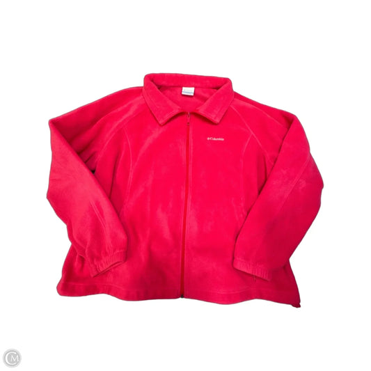 Jacket Fleece By Columbia In Red, Size: 3x