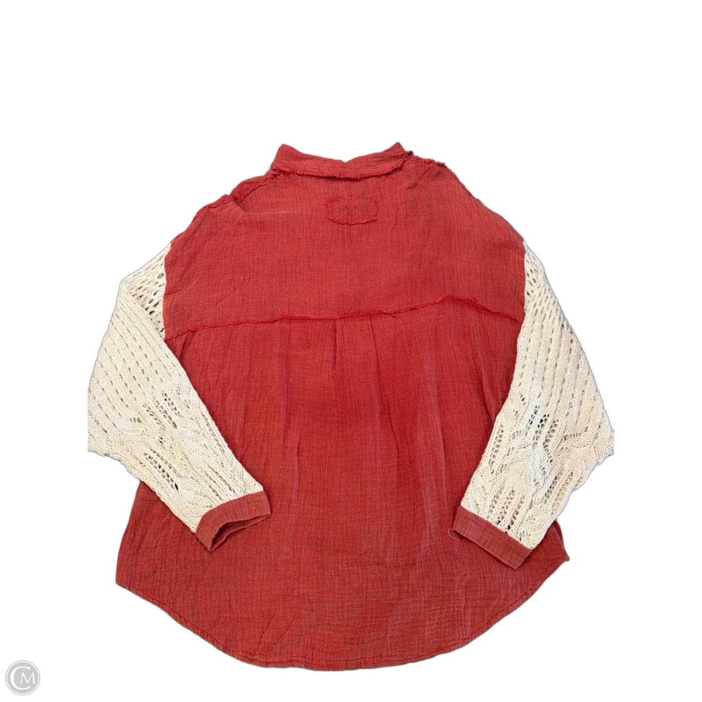 Top Long Sleeve By Pol In Orange, Size: S