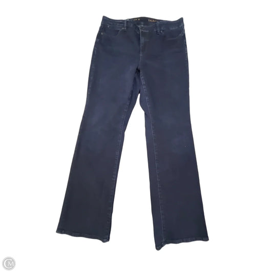 Jeans Boot Cut By Talbots In Blue Denim, Size: 14