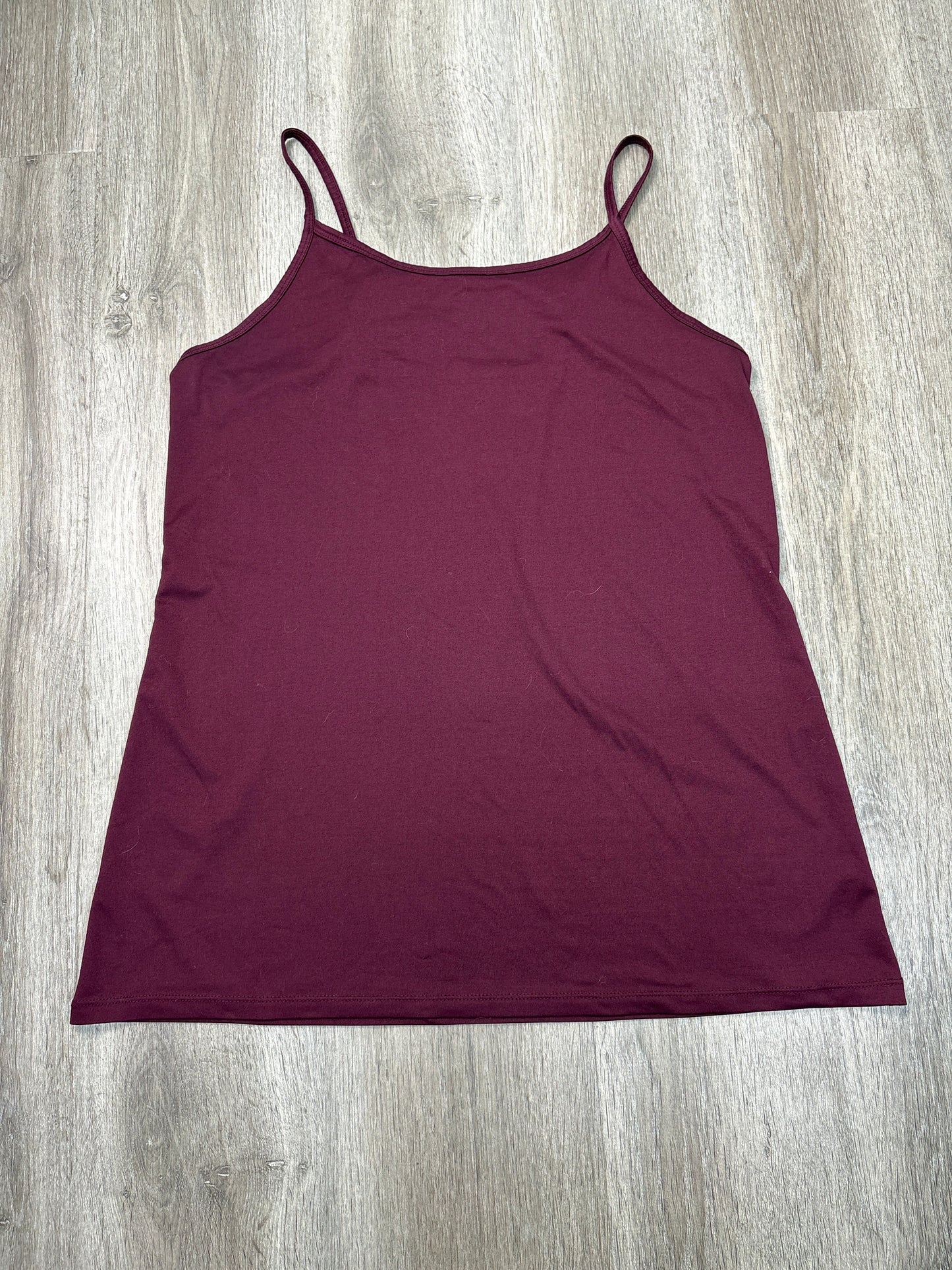 Tank Top By Terra & Sky In Maroon, Size: 0x