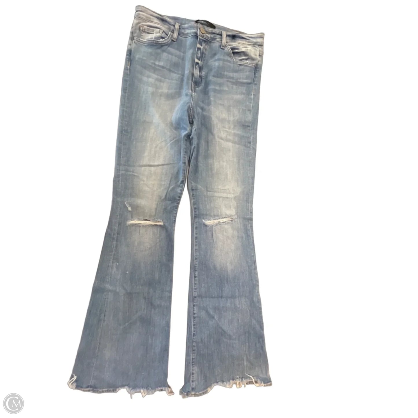 Jeans Flared By Flying Monkey In Blue Denim, Size: 12