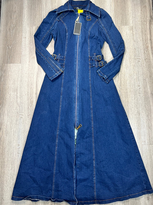 Coat Other By TOV In Blue Denim, Size: M