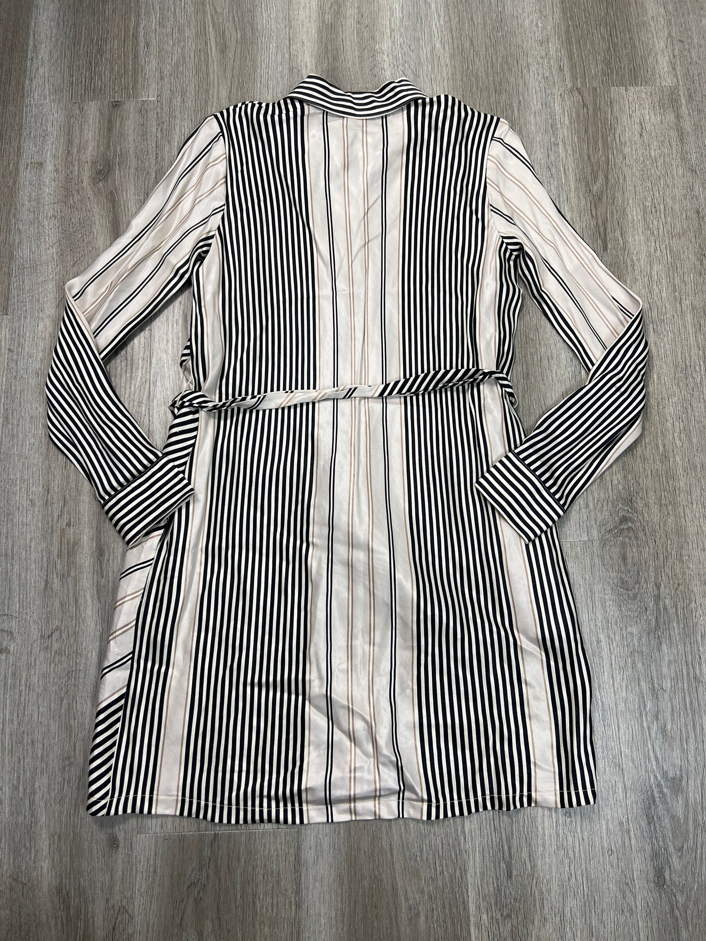 Dress Casual Midi By Ann Taylor In Striped Pattern, Size: Xs