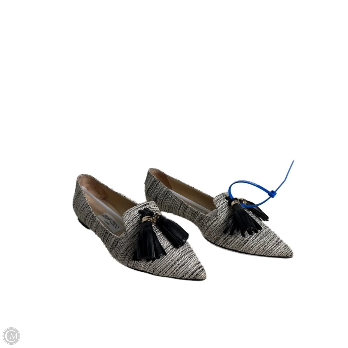 Shoes Luxury Designer By Jimmy Choo In White, Size: 5