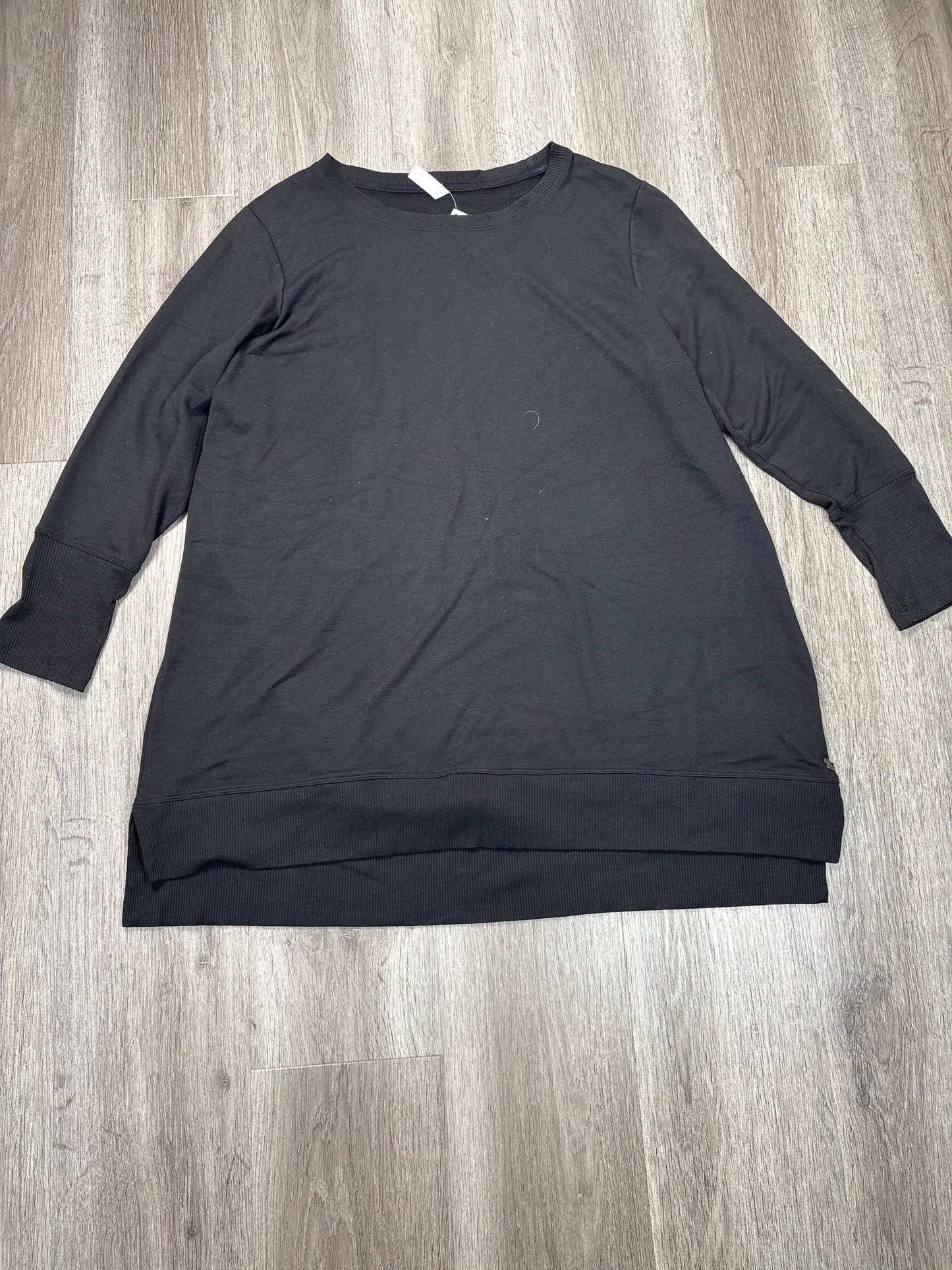 Athletic Top Long Sleeve Crewneck By Ideology In Black, Size: Xl