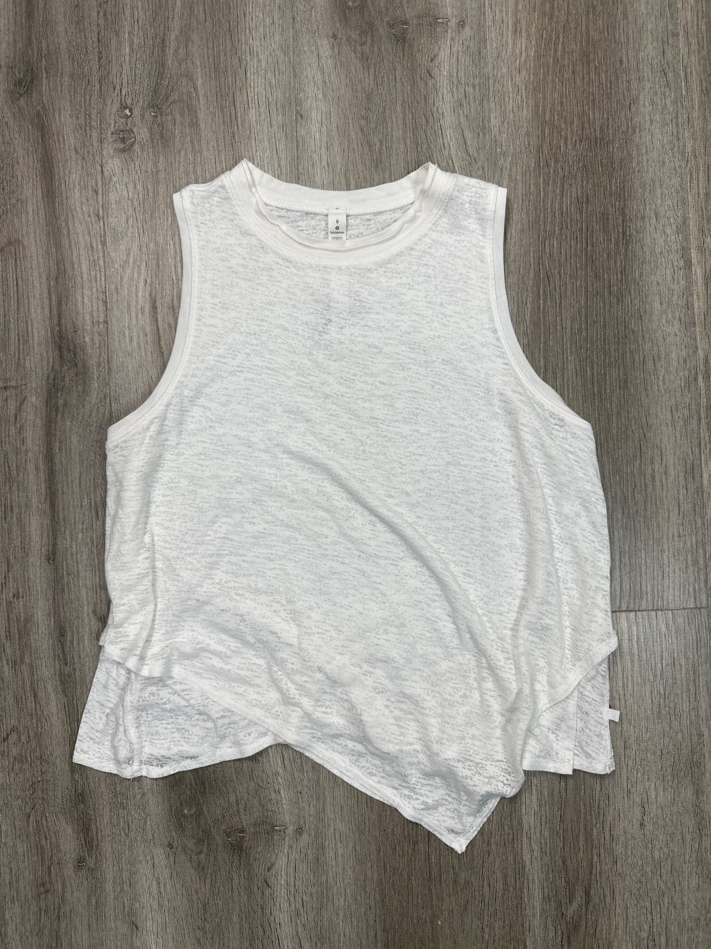 Athletic Tank Top By Lululemon In White, Size: M