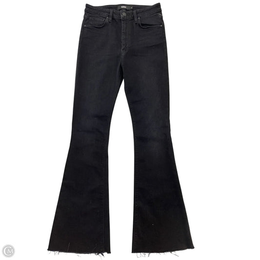 Jeans Flared By Hudson In Black Denim, Size: 4