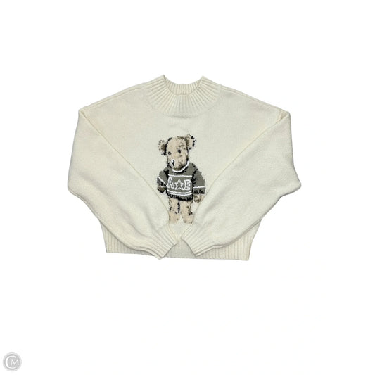 Sweater By American Eagle In Ivory, Size: M